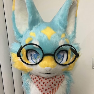 Fursuit Head-Head, Furry  Pre-Made Fur Head, Furry Cosplay, Fursuit Premade, Fox Fantasy Creatures, Cute Fox Furry Mask Head