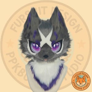 Fursuit Head- Head Only,Furry Cosplay, Fantasy Creatures,  Wolf  Fursuit Head,Cute Fursuit,Birthday Gift,Cheap Furry Head