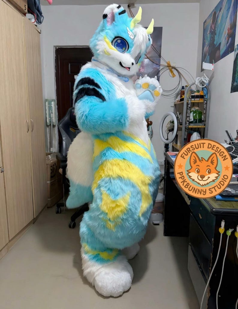 Fursuit Full Body, Furrynew Pre-made Fur Head, Furry Cosplay, Full ...