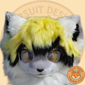 Fursuit Head- Head Only, Furry Cosplay, Fursuit Premade, Fantasy Creatures, Fursuit Head