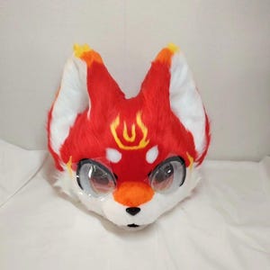 Fursuit Head- Head Only,, Furry  Pre-Made Fur Head, Furry Cosplay,Fantasy Creatures