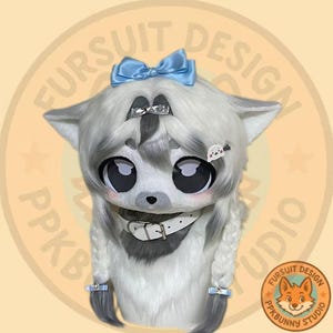 Cute Hamster Fursuit Head,&quot;Miss Hamster&quot; Fantasy Creatures, Furry Cosplay, Fursuit Premade, Hamster Fantasy Creatures, Hamster Fursuit Head