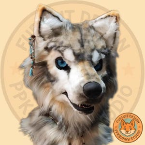 Fursuit Head- Head Only, Furry Cosplay, Fursuit Premade, Realistic Cosplay, Fursuit Head