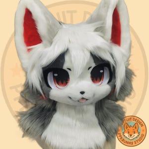 Fursuit hoofd-alleen hoofd, harige cosplay, fantasiewezens, katten fursuit hoofd, schattige fursuit, verjaardagscadeau, goedkoop harig hoofd