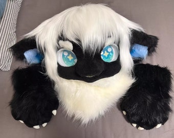 Fursuit Head And Paws Pre-Made Fur Head