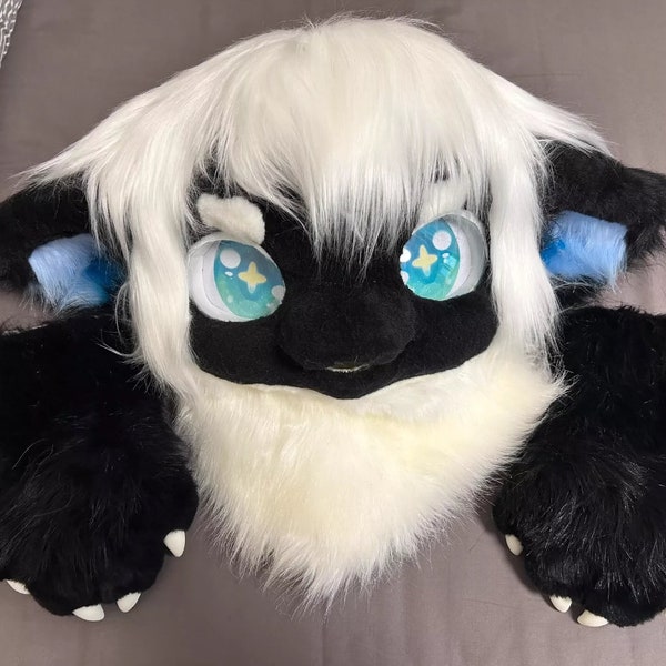 Fursuit Head And Paws Pre-Made Fur Head