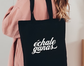 Echale Ganas Canvas Tote Bag Gift for Latina Mexican Sayings Tote Bag Motivational Latin Sayings Mexican Quotes Hispanic Heritage Month