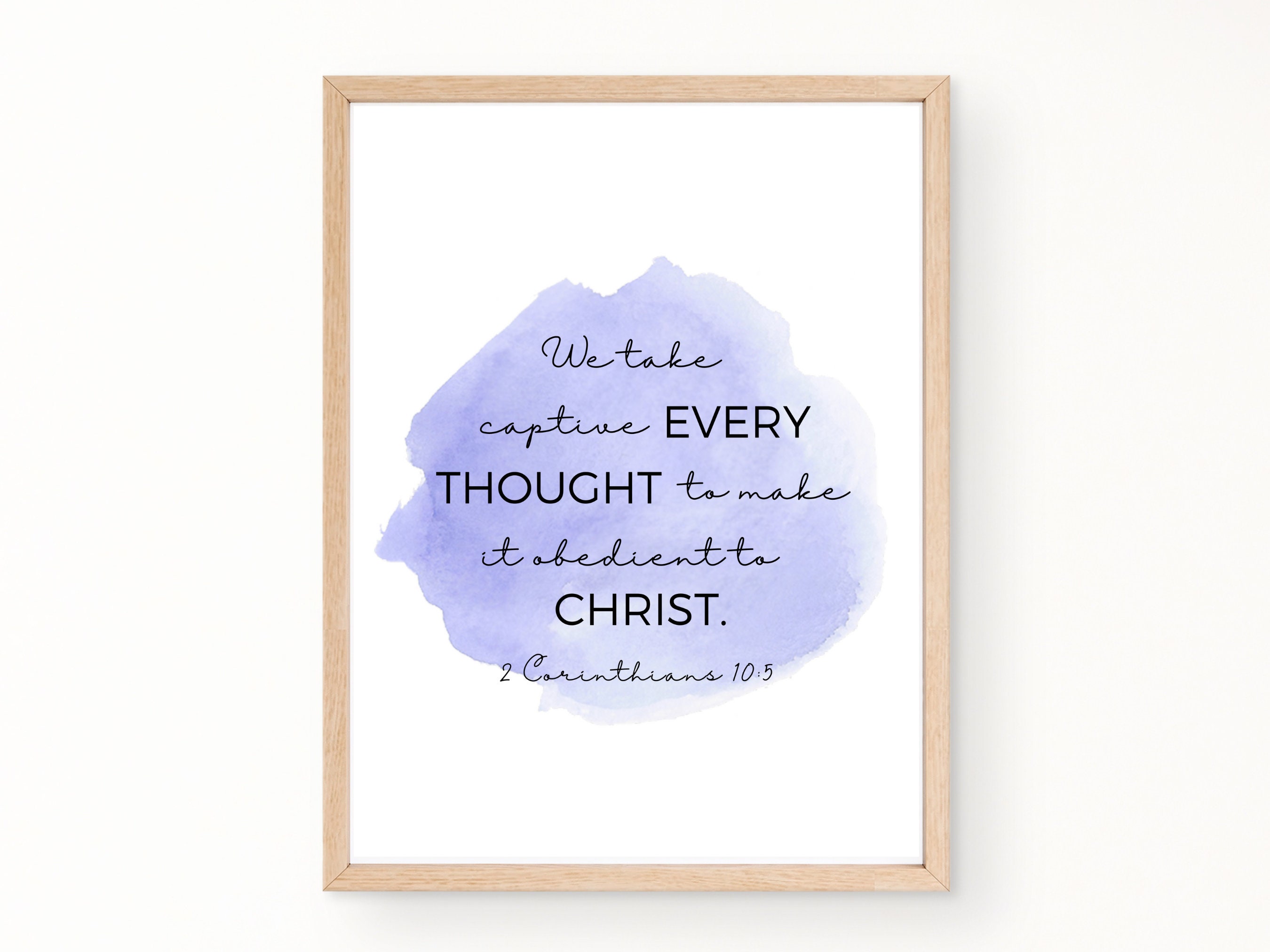 Set of 3 Bible Verse Wall Art Christian Wall Art Modern - Etsy