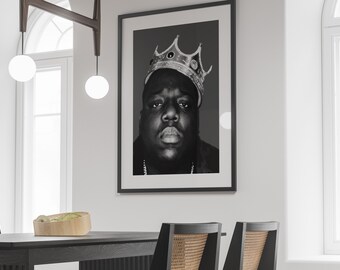 Biggie Smalls Crown In Luke Cage Style Poster Print For Wall Art - Foto 4