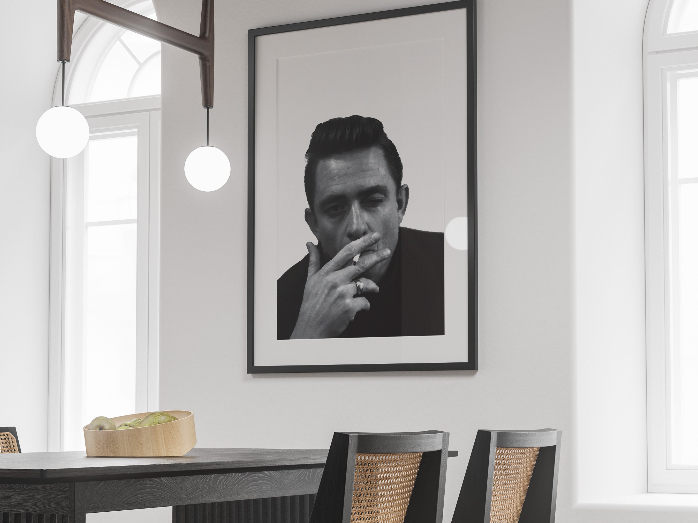 Discover Johhny Cash Smoking Poster