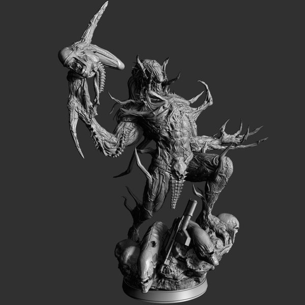 Carnage x Predator (Ultimative Carnage Hunter) Skulptur - Digitaler Download