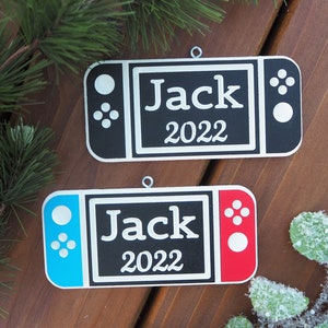 Personalized Gamer Ornament, Video Game Christmas Ornament