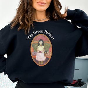 The Green Ribbon Crewneck Sweatshirt: Headless Halloween Vibes from &quot;In A Dark Dark Room&quot;