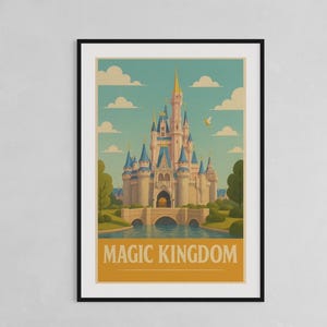 Disneyworld parken digitale prints, prints rechtstreeks naar je bestanden, Magic Kingdom, 1/4 printset. Onderdeel van Disneyworld-printset