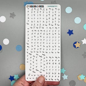 Handskrivna veckodagarsklistermärken (stil 03) - 35 klistermärken för månatlig organisering - Perfekt för bullet journals, agendor och planerare