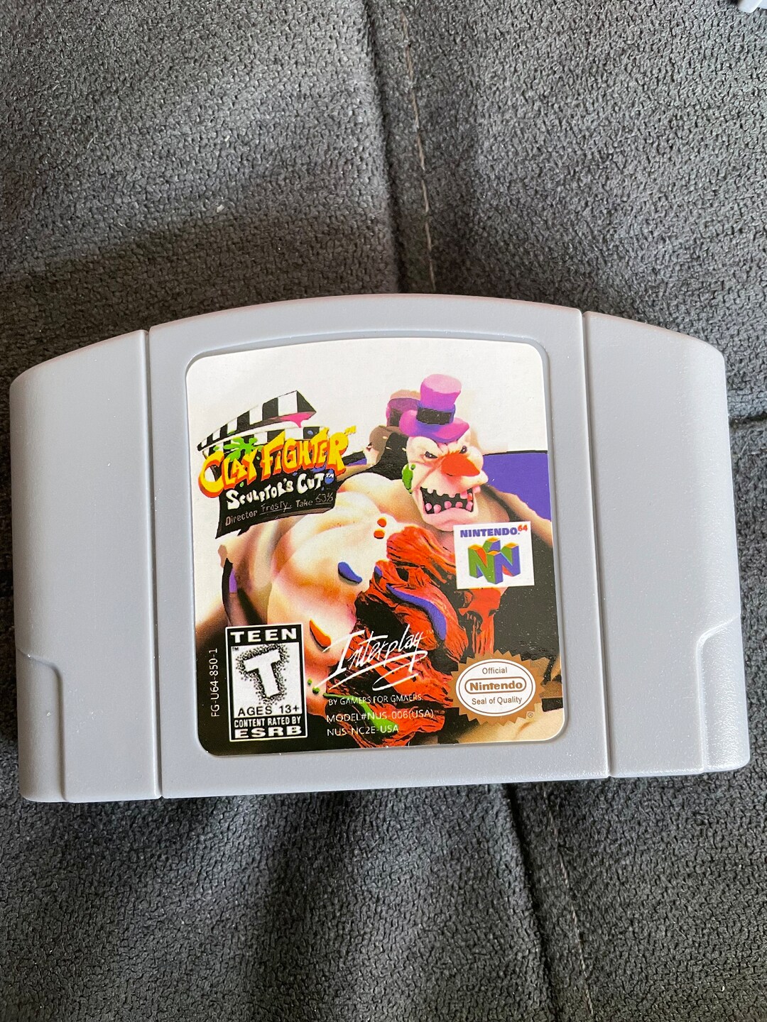 Clayfighter Sculptors Cut NINTENDO 64 N64 Game Only Etsy