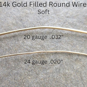 Gold Filled Soft Wire - 20ga - 24ga