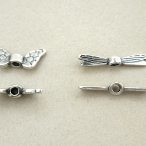 Israeli Silver Plated Pewter Wing Spacer - Dragonfly or Angel