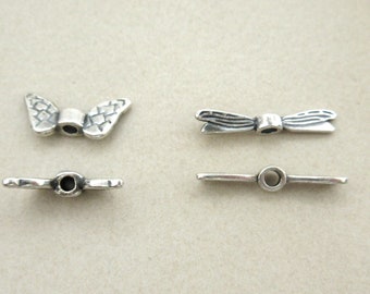 Israeli Silver Plated Pewter Wing Spacer - Dragonfly or Angel