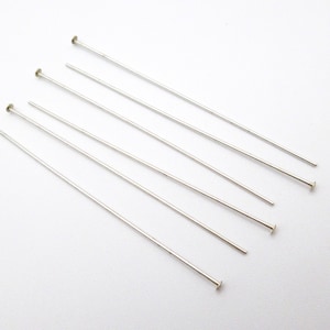 Silver Filled Head Pins - 22 ga - 2 inch