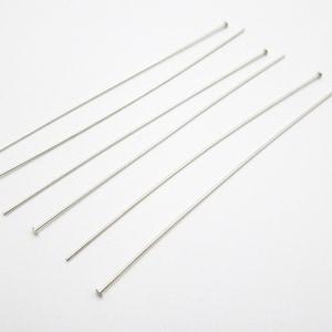 Silver Filled Head Pins - 22 ga - 3 inch
