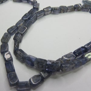Iolite Brick Beads - Color Enhanced - 4x5mm (Approx)