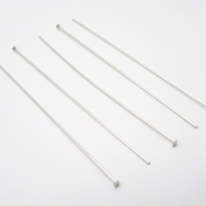 Silver Filled Head Pins - 24ga - 2 inch
