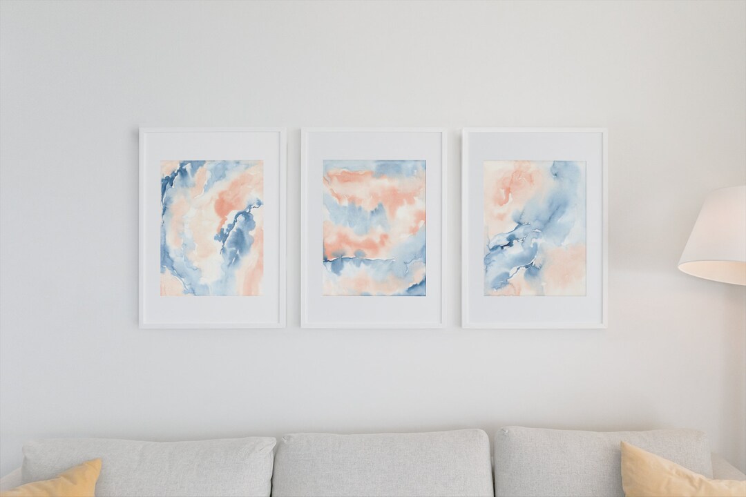 3 Piece Art Print, Printable Watercolor Set of 3, Instant Download ...
