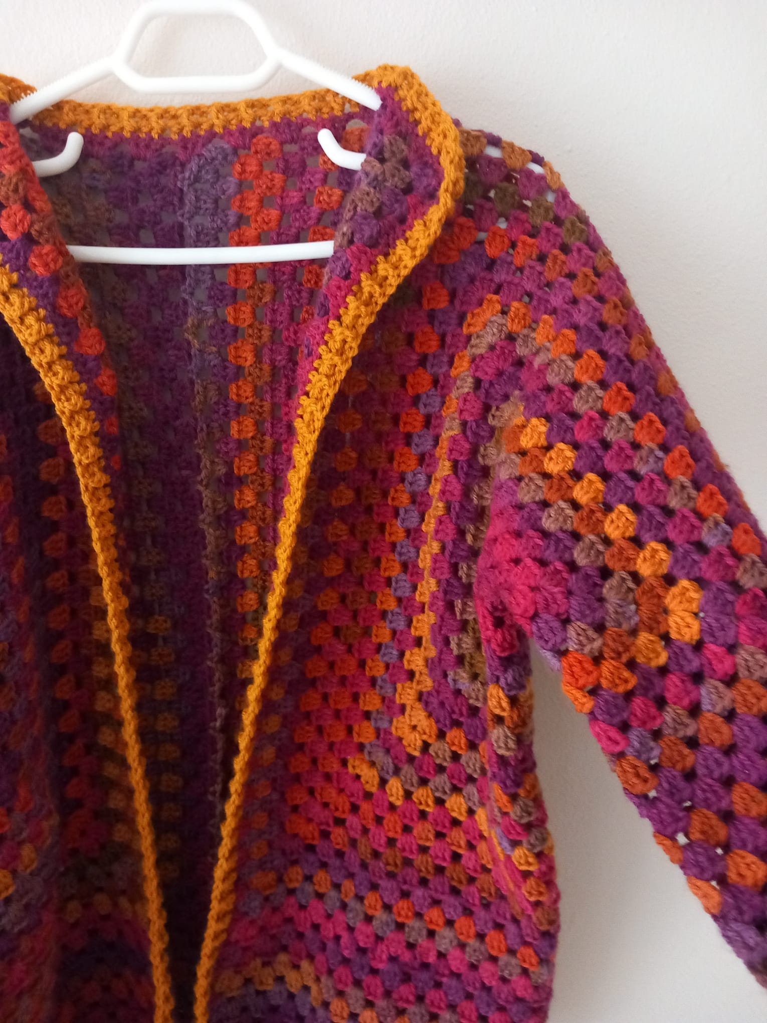 Crochet Granny Hexagon Cardigan Pattern Easy Granny Square Etsy UK