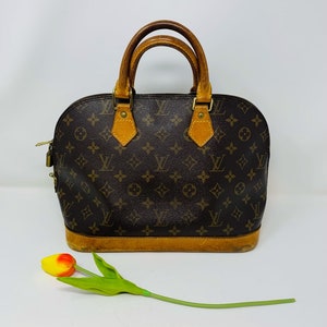 Louis Vuitton Alma Used Handbag Monogram Canvas Leather M51130 #AH36 –  VINTAGE MODE JP