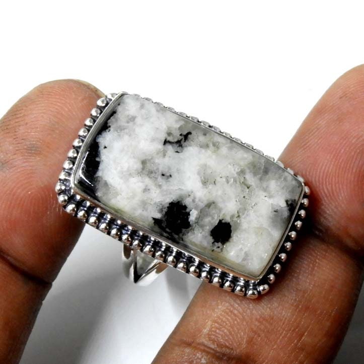 Mens white buffalo turquoise rings online