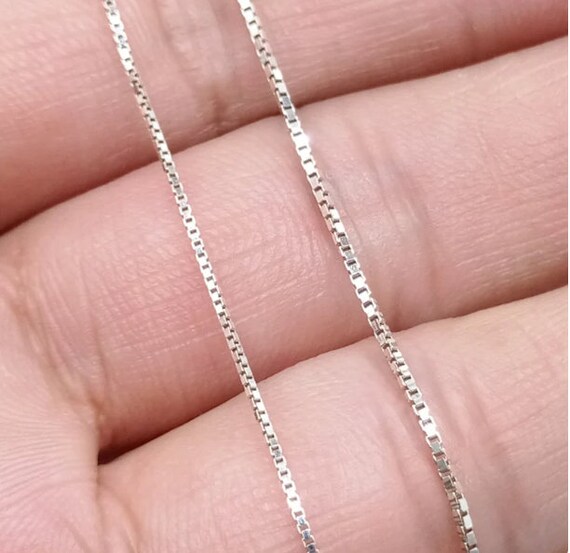 Buy Solid 925 Sterling Silver 1.5 Mm Box Chain Hand Assembled
