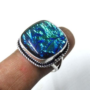 Handmade Australian Triplet Opal Sterling Silver Ring (Size Available)