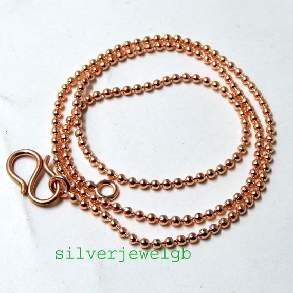 Copper Ball Bead Chain Necklace Solid Copper Ball Chain Necklace Necklace Chain for Women and Men Chain for Charms Gift Jewelry Etsy UK