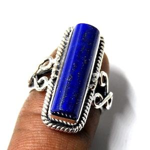 Lapis Lazuli Ring ,Natural Lapis Lazuli 925 Sterling Silver Handmade by Talented Artisans, Lapis Lazuli  Silver Jewellery Ring