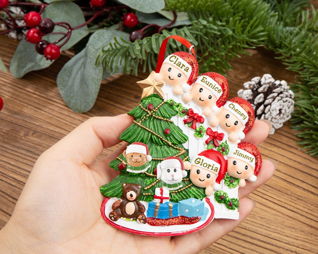Custom Family Christmas Ornamentfamily Ornament With Etsy
