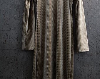 Beige frock knee length