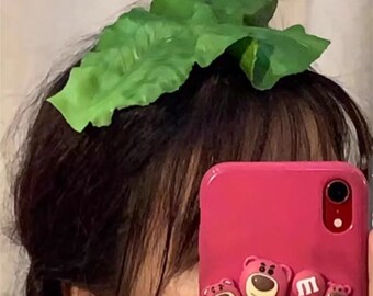 Simulation lettuce hair clip cute costume hair clip long hair styling hair clip hair accessories cute weird gift