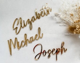 Wedding acrylic table names | Personalised Placement Seating