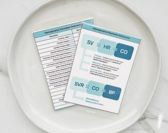 Guia de Referência de Parâmetros Hemodinâmicos | Recurso de Enfermagem em UTI