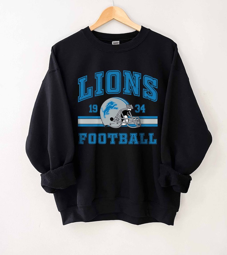 Detroit Lions Sweatshirt, Detroit Football T-shirt, Detroit Football ...