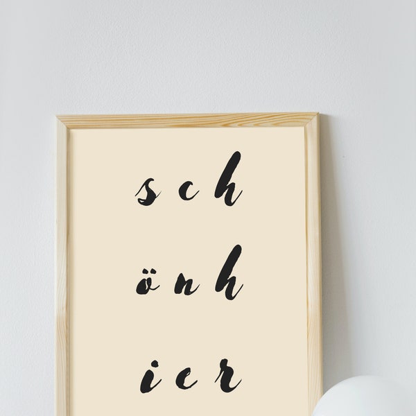 Schön hier poster Etsy.de