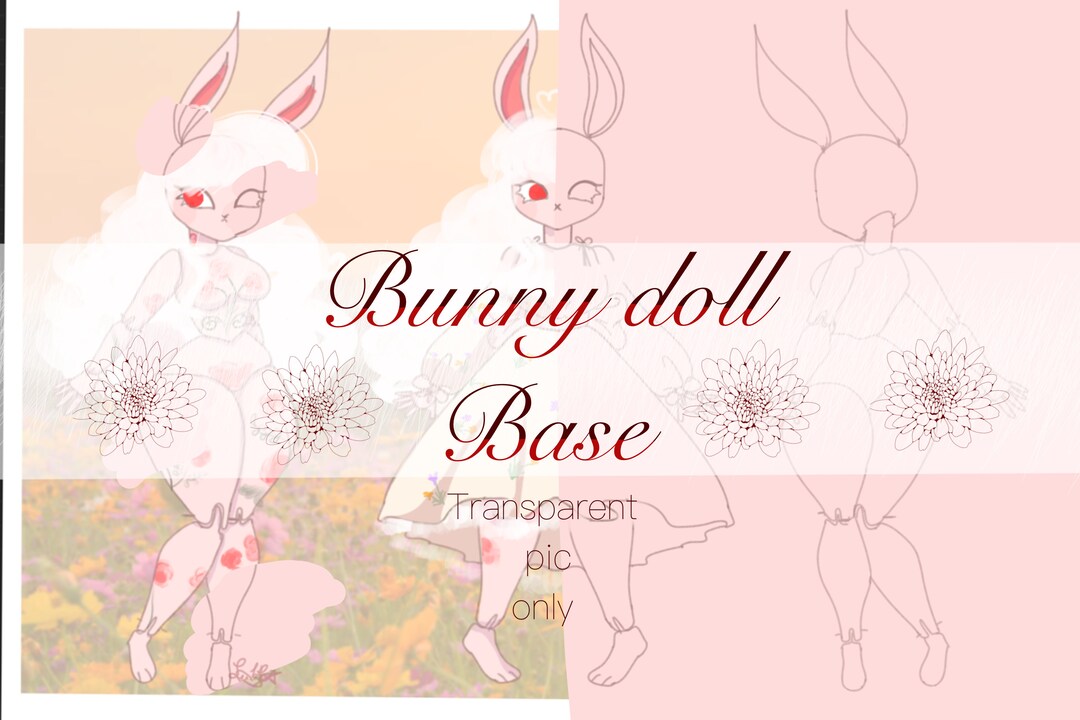 Furry Bunny Doll Base: P2U Anthro Template - Etsy