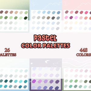 Pastel Color Palettes |Made With Procreate | Digital art