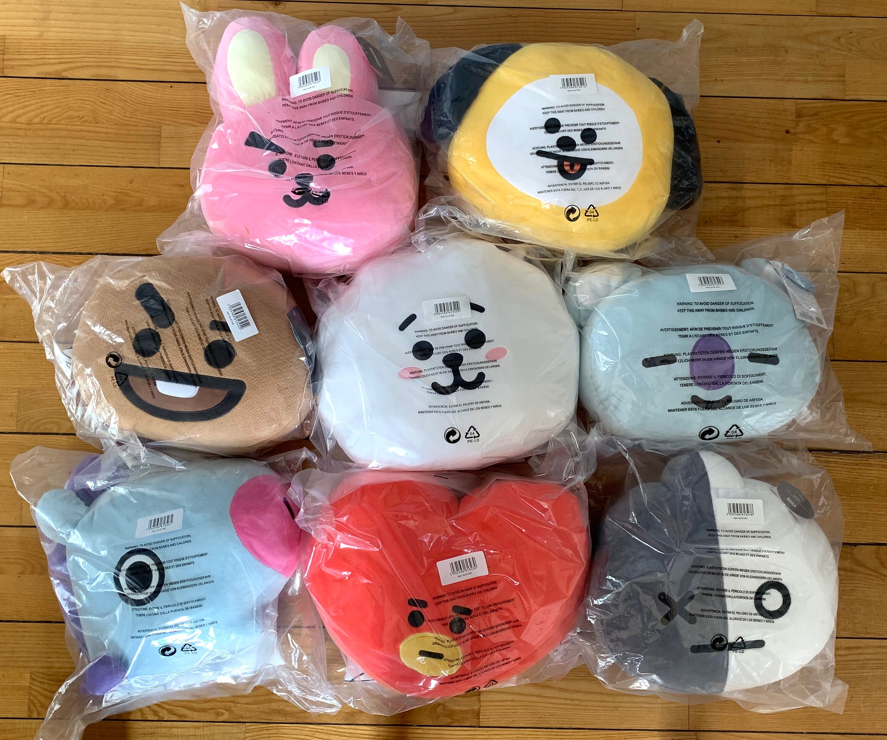 bt21 plush cushion