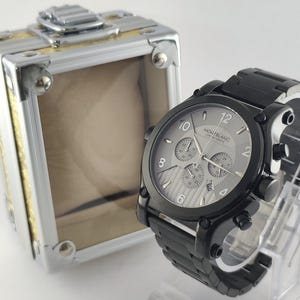 Vintage Premium Montblanc Chronograph Grey Dial With Date indicator Men Wrist Watch Free Shipping