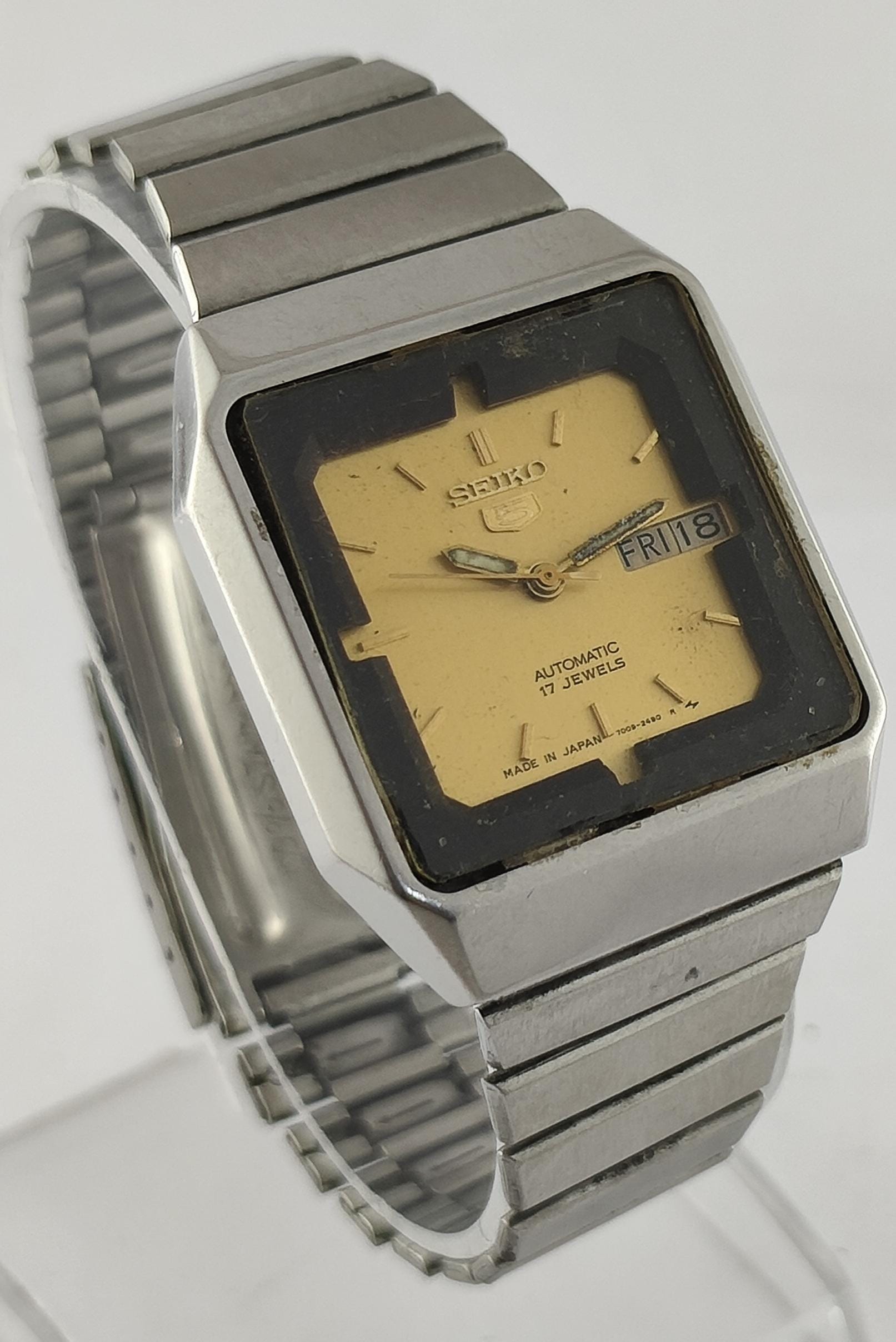 Montre De Bureau Ancienne 17 Rubis - Mécanique Manuelle - Bronze Doré - Occasion - Fonctionne