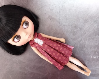 Blythe dress with collar