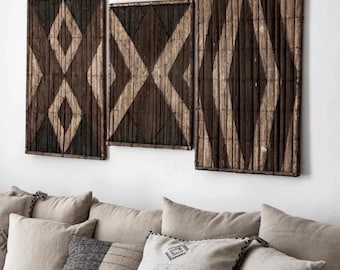 Exotic Naga Bamboo Panel Décor Set (3 Pcs)