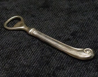 Vintage Silver-Plated Bottle Opener • For beer bottles. E. P. Zinc, Italy. Italian vintage, 1960s, very good condition